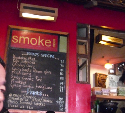 Smokes - located at station 2 (I think) another nicely priced lutong bahay kainan - masarap!
